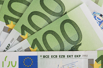 Image showing euro banknotes