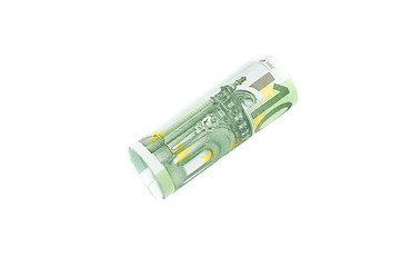 Image showing Roll of one hundred euro