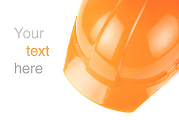 Image showing orange build helmet