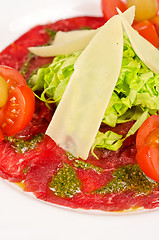 Image showing Meat carpaccio