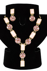 Image showing necklace with pendants and earrings