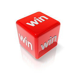 Image showing Win red dice