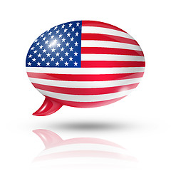 Image showing USA speech bubble