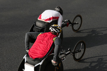 Image showing wheelchair athletes