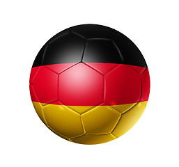 Image showing Soccer football ball with Germany flag