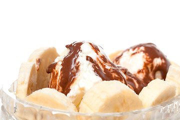 Image showing Ice Cream with Bananas