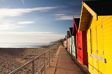 Image showing Beach huts