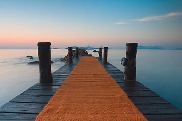 Image showing Wooden jetty 