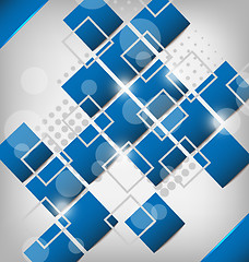 Image showing Abstract creative background with squares