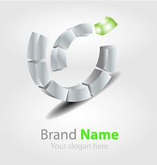 Image showing Brand logo in ecology color