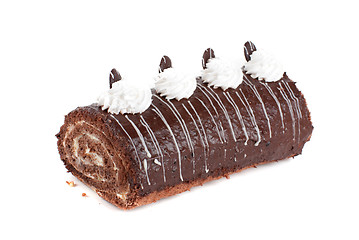 Image showing Chocolate Swiss roll