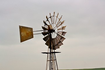 Image showing Windmill water pump