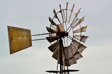 Image showing Windmill water pump
