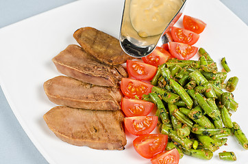 Image showing grilled beef tongue