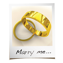 Image showing Marry me instant photo