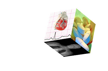 Image showing Medical Cube-Isolated