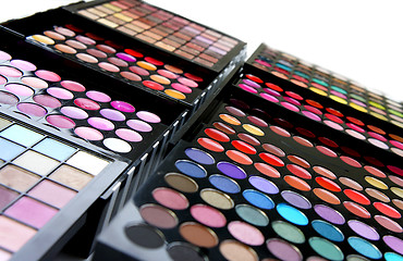 Image showing Professional cosmetic palette