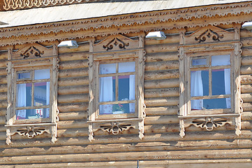 Image showing Wooden building elements