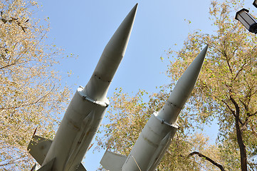 Image showing Elements of anti-aircraft missiles