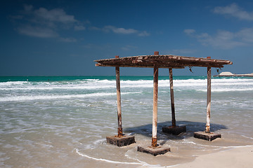 Image showing On the beach in Dubai