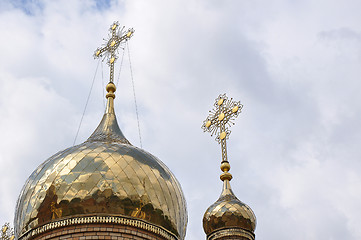 Image showing The domes of the Orthodox Church