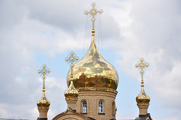 Image showing The domes of the Orthodox Church