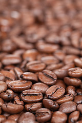 Image showing Coffee beans with copy space