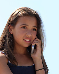 Image showing Girl on the phone