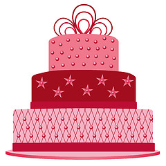 Image showing pink cake