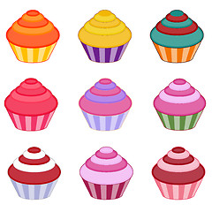 Image showing Cupcake set