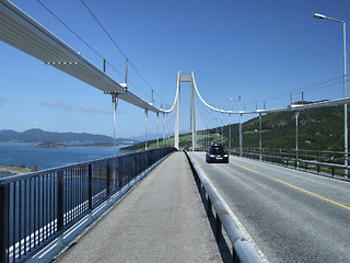 Image showing Big suspension bridge in Norway