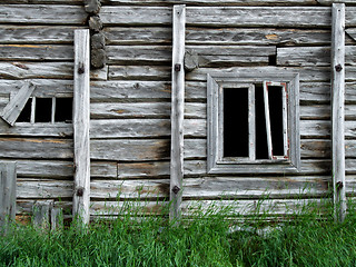 Image showing Old abandoned wooden house