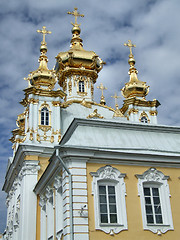 Image showing Beautiful church with golden domes