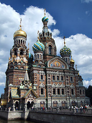 Image showing Famous Russian landmark - Orthodox cathedral