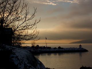 Image showing Sunset in Drøbak