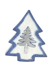 Image showing Blue Christmas tree