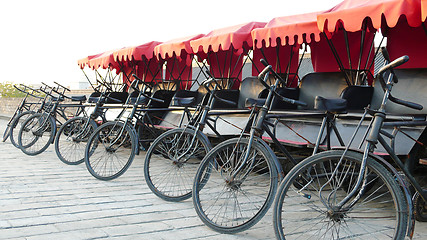 Image showing Rickshaws