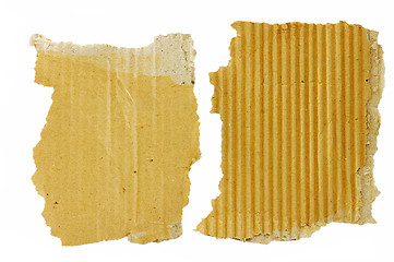 Image showing Torn cardboard pieces