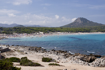 Image showing blue sea and blue sky holidays vacation summer meditteranean 