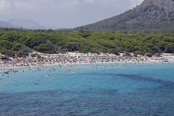 Image showing blue sea and blue sky holidays vacation summer meditteranean 