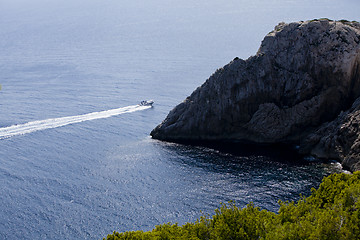 Image showing blue sea and blue sky holidays vacation summer meditteranean 