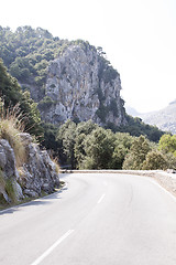 Image showing beautiful landscape panorama with mountain and mediterranean sea