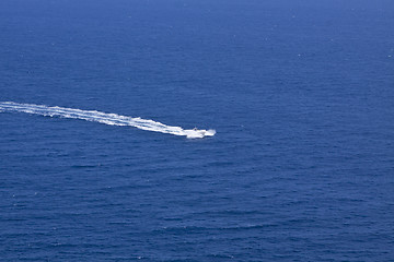 Image showing blue sea and blue sky holidays vacation summer meditteranean 