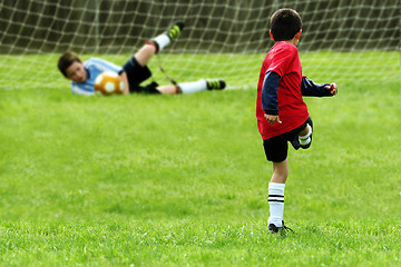 Image showing Boys Playing Soccer