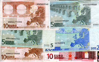 Image showing Euro notes