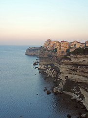 Image showing Bonifacio at dawn, Corsica, France
