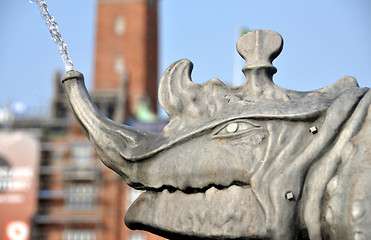 Image showing dragon fountain in Copenhagen