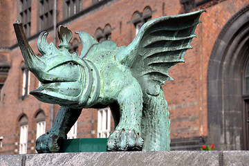 Image showing dragon fountain in Copenhagen