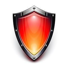 Image showing Red security shield