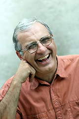 Image showing Mature man laughing